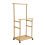 Bamboo 4-in-1 Open Wardrobe With Hanging Rails 1