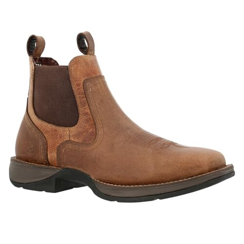 Durango Red Dirt Square-Toe Western Boot, Old Town Brown and Tan, 10.5 UK 2