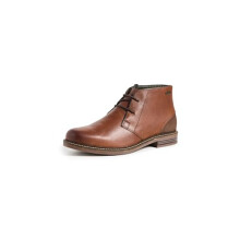 Barbour Mens Readhead Leather Lace Casual Smart Walking Ankle Boots - Teak - 7