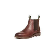 Barbour Mens Farsley Leather Fashion Smart Casual Walking Comfort Ankle Boots - Teak - 6