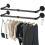Industrial 2PC Heavy Duty Pipe Wall-Mounted Hanging Rails 1