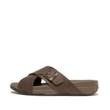 Fitflop SURFER MENS BUCKLE NUBUCK CROSS SLIDES