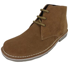 Roamer Mens Retro Mod Desert Boots (6, Beige)