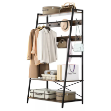 Industrial Heavy Duty Metal Clothes Rail Open Wardrobe With Shelves
