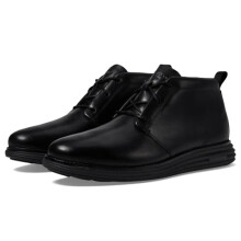 Cole Haan Men's OriginalGrand Remastered Waterproof Chukka Boot, Black/Black, 8-W UK