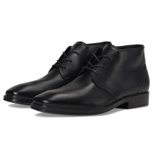 ECCO Men's Milan Plain Toe Lace Up Chukka Boot, Black, 13-13.5