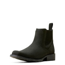 ARIAT Midtown Rambler Unlined ATS Tech Light Construction Men's Leather Chelsea Boots (Black Matt, UK 7)