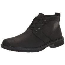ECCO Men's Turn II Waterproof Lace Chukka Boot, Black Nubuck, 9-9.5