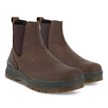 ECCO Men's Track 25 Hydromax Water Resistant Chelsea Boot, Cocoa Brown Nubuck, 5-5.5 US