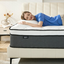 (Small Double Mattress 120x190x32cm) Pocket Sprung Memory Foam Mattress 4FT Hybrid Mattress Medium Firm 120 x 190 x 32cm