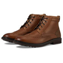 Nunn Bush Men's Odell 2.0 Wingtip Dress Casual Chukka Leather Boot, Tan Crazy Horse, 6.5 UK