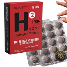 Hydrogen Water Tablets 60CT American Made & Company for Drinking Water 12 PPM Nanobubbles- Travel Friendly