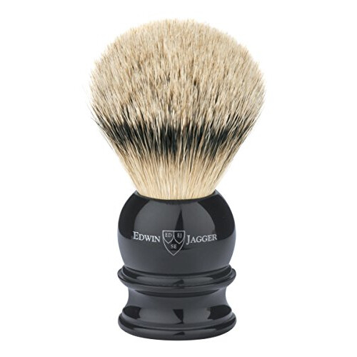 Edwin Jagger Silvertip Badger With Drip Stand - Large, Imitation Ebony 1