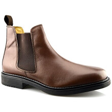 Roamer Mens Leather Flexible Fuller Fit Chelsea Dealer Ankle Boots Shoes Size - Brown - UK 8