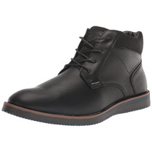 Nunn Bush Men's Dc Circuit Plain Toe Chukka Boot with Memory Foam, Black, 8 UK