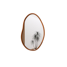 56CM Irregular Wooden Wall Mirror For Bedroom Living Room