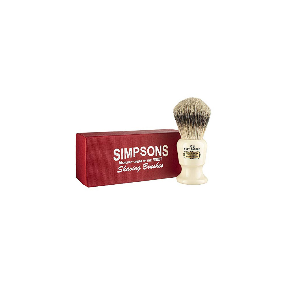 Simpson Shaving Brushes Simpsons Commodore X3 Best Badger Hair Shaving Brush