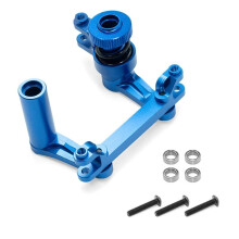 RC Car Upgrade Steering Kit för 1/10 E-Maxx/T-Maxx RC Car Upgrade Delar Blå