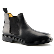 Roamer Mens Leather Flexible Fuller Fit Chelsea Dealer Ankle Boots Shoes Size - Black - UK 6