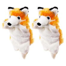 Imaginative Fox Hand Puppet Toy for Children Creative Storytelling 2Pcs