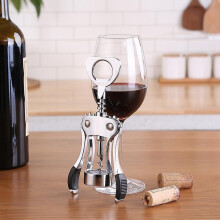 Wine Opener, Zinc Alloy Premium Wing Corkscrew Wine Bottle Opener with Multifunctional Bottles Opene