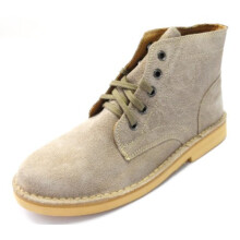 Roamers Mens 5 Eyelet Retro Desert Boots (8, Biege)