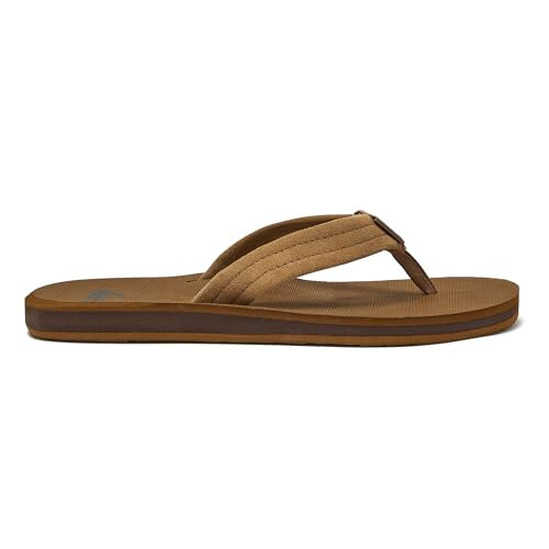 Quiksilver Quiksilver Men's Carver Suede Flip Flops, Multicolor Tan Solid, 10 UK 1