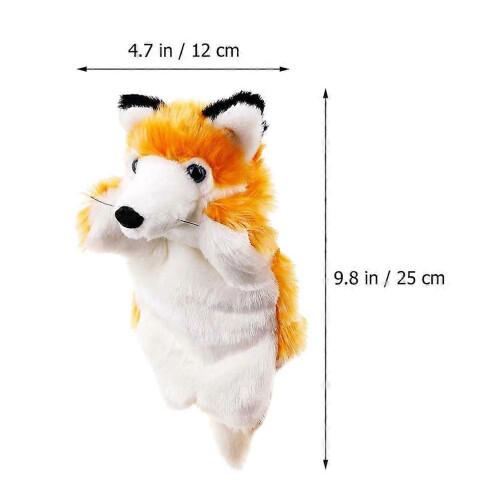 Imaginative Fox Hand Puppet Toy for Children Creative Storytelling 2Pcs 1