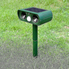 Ultrasonic Cat Repeller Solar Animal Repeller, Bird Repeller, Ultrasonic Animal Repeller(1pcs,green)