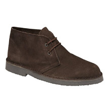 Roamers Men's and Boys Leather Suede Desert Boots (Roam) (11 UK, Dark Brown)