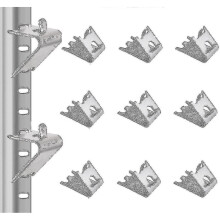 12-Pack 0zer Shelf Clamp Stainless Steel Refrigerator Shelf Bracket Commercial Refrigerator Shelf Cl