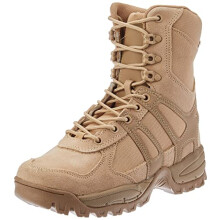 Miltec Security police, army combat leather boots, generation II, men’s tactical khaki, size 10