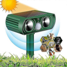 Ultrasonic Cat Repeller Solar Animal Repeller, Bird Repeller, Ultrasonic Animal Repeller(1pcs,green)