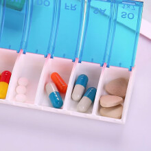 Pill Box 7 Day Pill Sorter Container Box