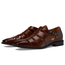 Stacy Adams Men's Calderon City Sandal Flat, Cognac, 10.5 UK
