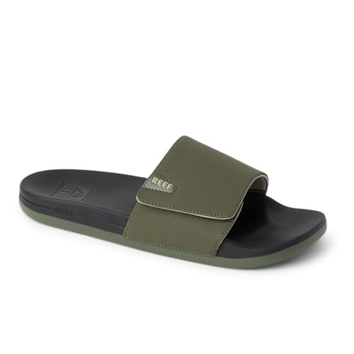 Reef Reef Men's Cushion Phantom Slide Sandal, Olive/Black, 10 UK