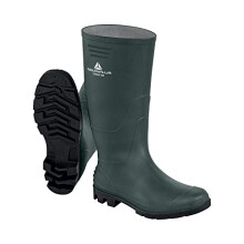 Delta Plus Stone OB SRA Working Wellington Boots - Slip Resistant - Color: Green-Black - Size: 8