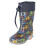 Beck Men's Blinking Robots Rain boot, Darkblue, 13 UK Narrow 1