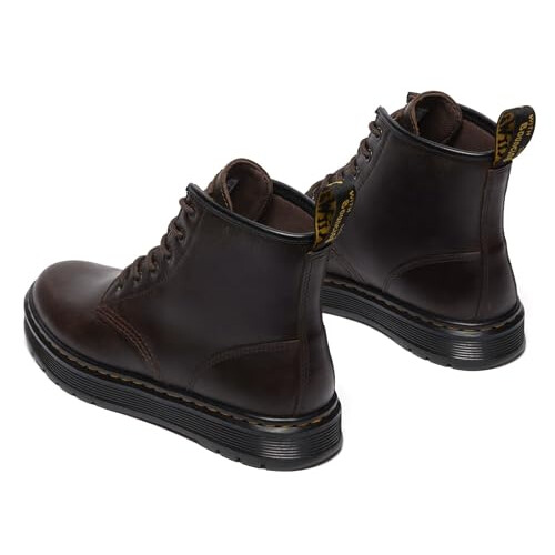 Dr. Martens Men's Brookline Chukka 6 Eye BootPlatform, Brown, 6 UK 2