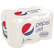 Pepsi Diet Can 6 x 330 ml (Pack of 4)