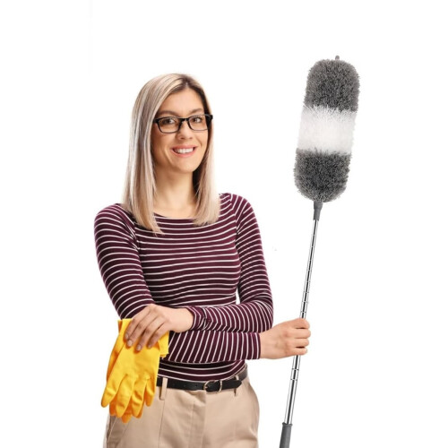 Telescopic Duster with Microfiber Telescopic Handle, Adjustable up to 245 cm — duster, telescopic cleaner 1