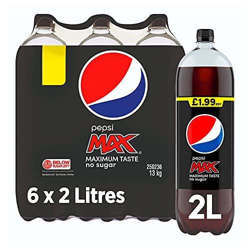 Pepsi Pepsi Max Bottles 2L (Pack of 6)