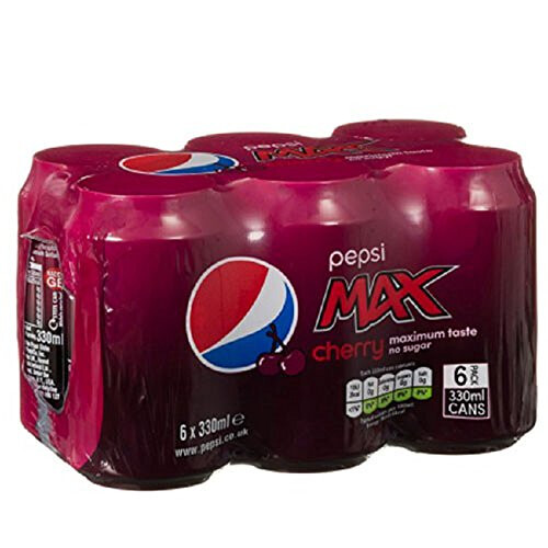 Pepsi Pepsi Max Cherry 330 ml (Pack of 24 x 330 ml)