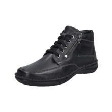 Josef Seibel New Anvers 84 Men's Lace-Up Ankle Boots, Width K (Extra Wide), Interchangeable Footbed, black, 8.5 UK
