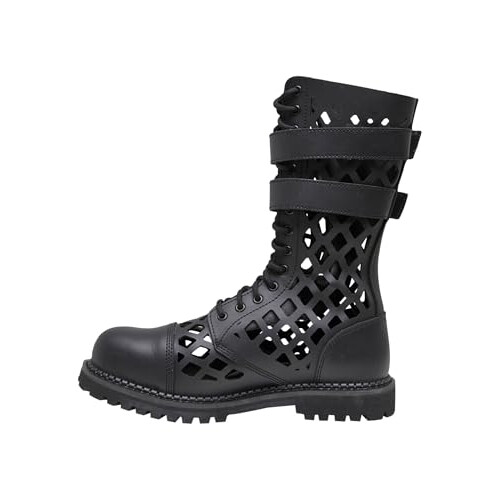 Brandit Unisex's Grid Phantom Boots Combat, Black, 8.5 UK 1