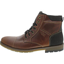 Rieker Men's natural brown leather lace up casual boots F4531 (Brown 24, UK Footwear Size System, Adult, Men, Numeric, Medium, 9)