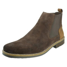 Rieker Mens Casual Ankle Boots 33253-25 - Brown Suede Leather - UK Size 9.5 - EU Size 44 - US Size 10.5