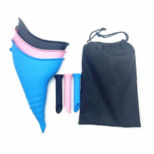 3 Pieces of Women's Silicone Urinals Women's Outdoor Travel Emergency Urinals Foldable and Convenien