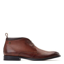 Base London Mens Nolan Burnished Tan Leather Chukka Boots UK 11