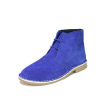 Mens Leather Suede Black Boots Desert Lace Up Walking Ankle Chukka Outdoor Casual Boots UK Size 6-12